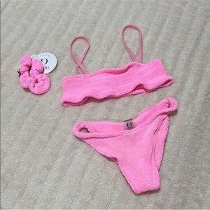Hunza G bikini and hair tie